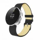 IDO ONE Bluetooth 4.0 Waterproof Smart Watch Bracelet Sleep Tracking Sedentary Reminder for iPhone Android Phone Silver Case Black Band