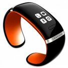 L12S OLED Bluetooth Bracelet Watch with Call ID Display/ Answer/ Dial/ Music Player/ SMS Sync/ Anti-lost Function for iPhone Android Orange