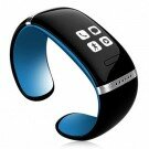 L12S OLED Bluetooth Bracelet Watch with Call ID Display / Answer / Dial / SMS Sync / Music Player / Anti-lost Function for iPhone Android Blue