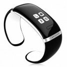 L12S OLED Bluetooth Bracelet Watch with SMS Sync/ Call ID Display/ Answer/ Dial/ Music Player/ Anti-lost Function for iPhone Android White