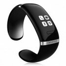 L12S OLED Bluetooth Bracelet Watch with Call ID Display/ Answer/ Dial/ Music Player/ SMS Sync/ Anti-lost Function for iPhone Android Black
