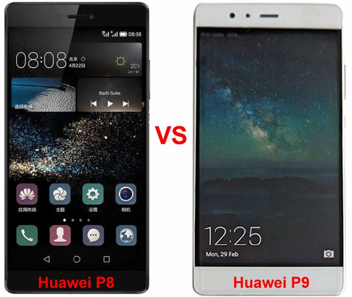 Huawei P9 VS Huawei P8